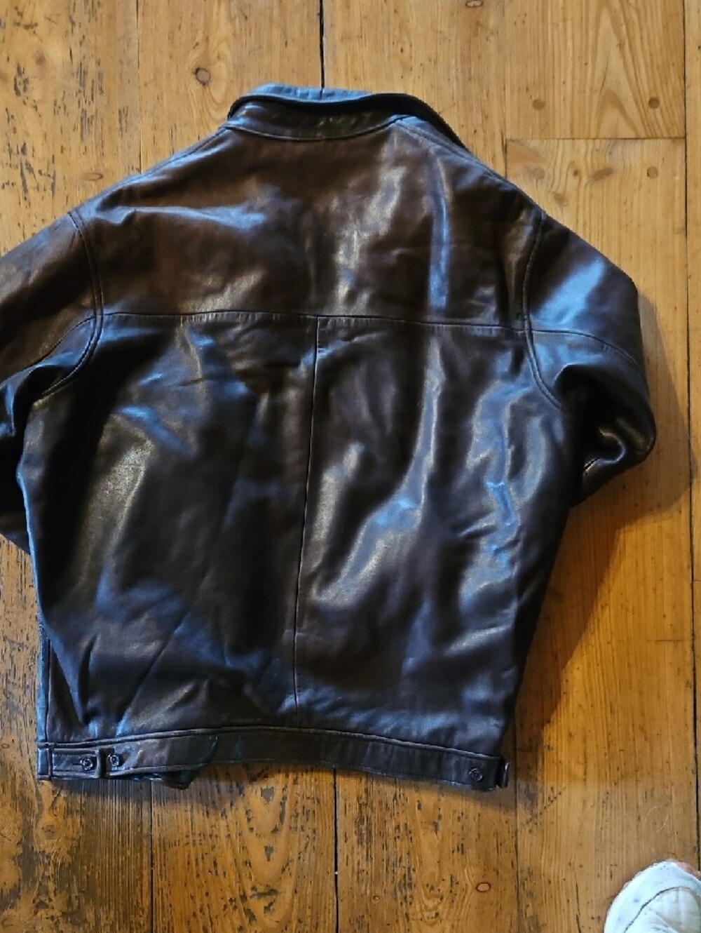 POLO Classic Brown Leather Zip Jacket - Unknown Brand - Picture 10 of 13